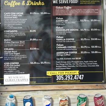 Cuban Coffee Queen Waterfront - Coffee & Drink Menu - Dec 2015 - Coffee & Tea Near Me - Key West, Florida Cuban Coffee Queen Waterfront - Coffee & Drink Menu - Dec 2015 - Coffee & Tea Near Me - Key West, Florida