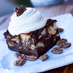 Sunland Park BBQ - Chocolate Concha Bread Pudding