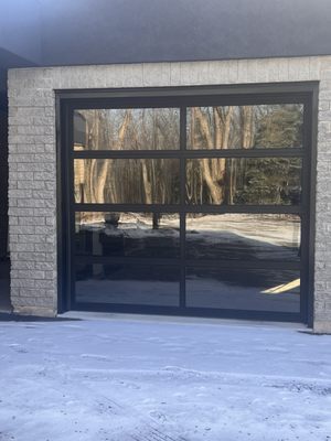 Photo of A 24 Hour Door National - Buffalo, NY, US. Glass panel garage door