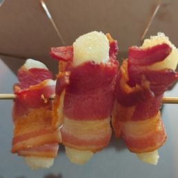 Bacon Wrapped Rice Cakes