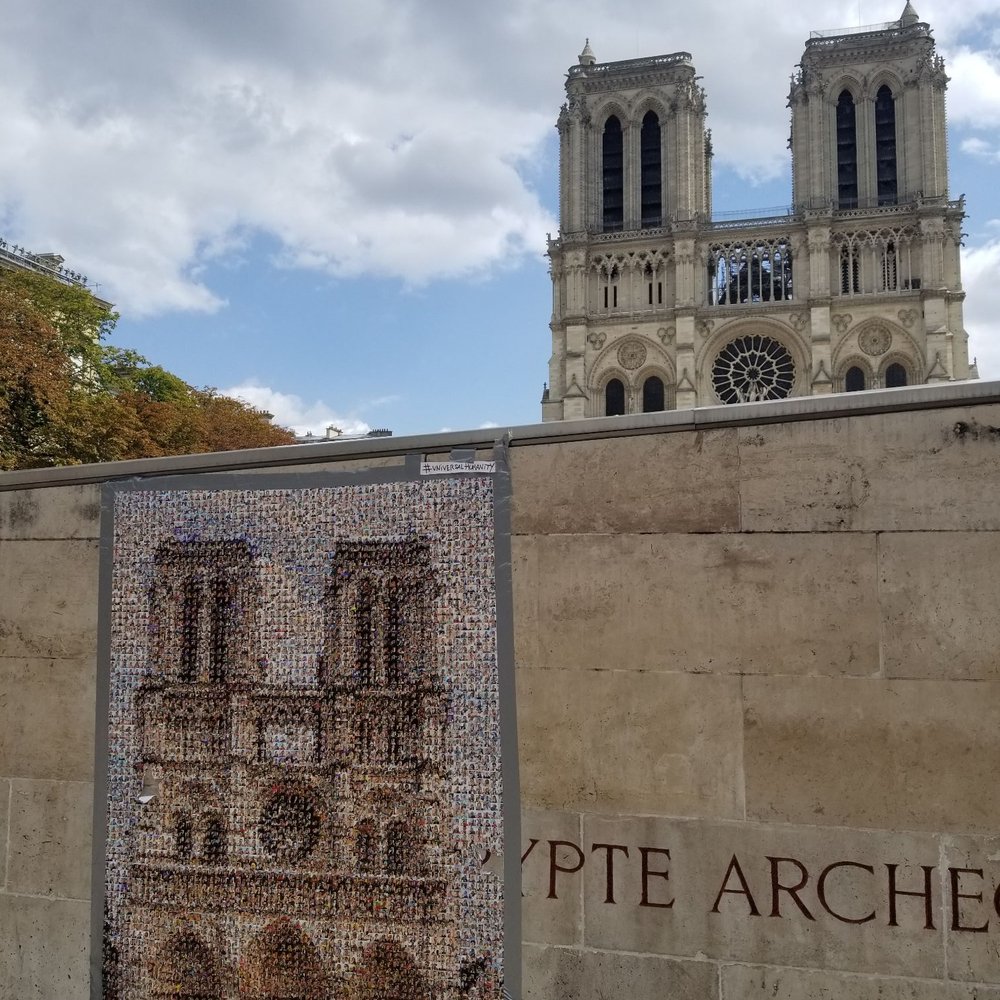 Notre Dame View - Notre-Dame closed off due to post fire renovations - Paris, 75 Notre Dame View - Notre-Dame closed off due to post fire renovations - Paris, 75