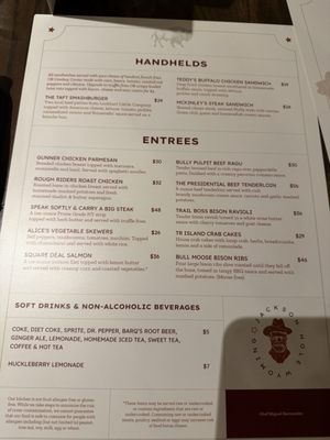 Menu photo 5 Roosevelts Jackson, WY Menu photo 5 Roosevelts Jackson, WY