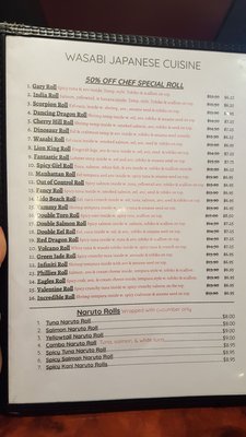 Menu photo 8 Wasabi Japanese's Cuisine Mount Laurel, NJ Menu photo 8 Wasabi Japanese's Cuisine Mount Laurel, NJ