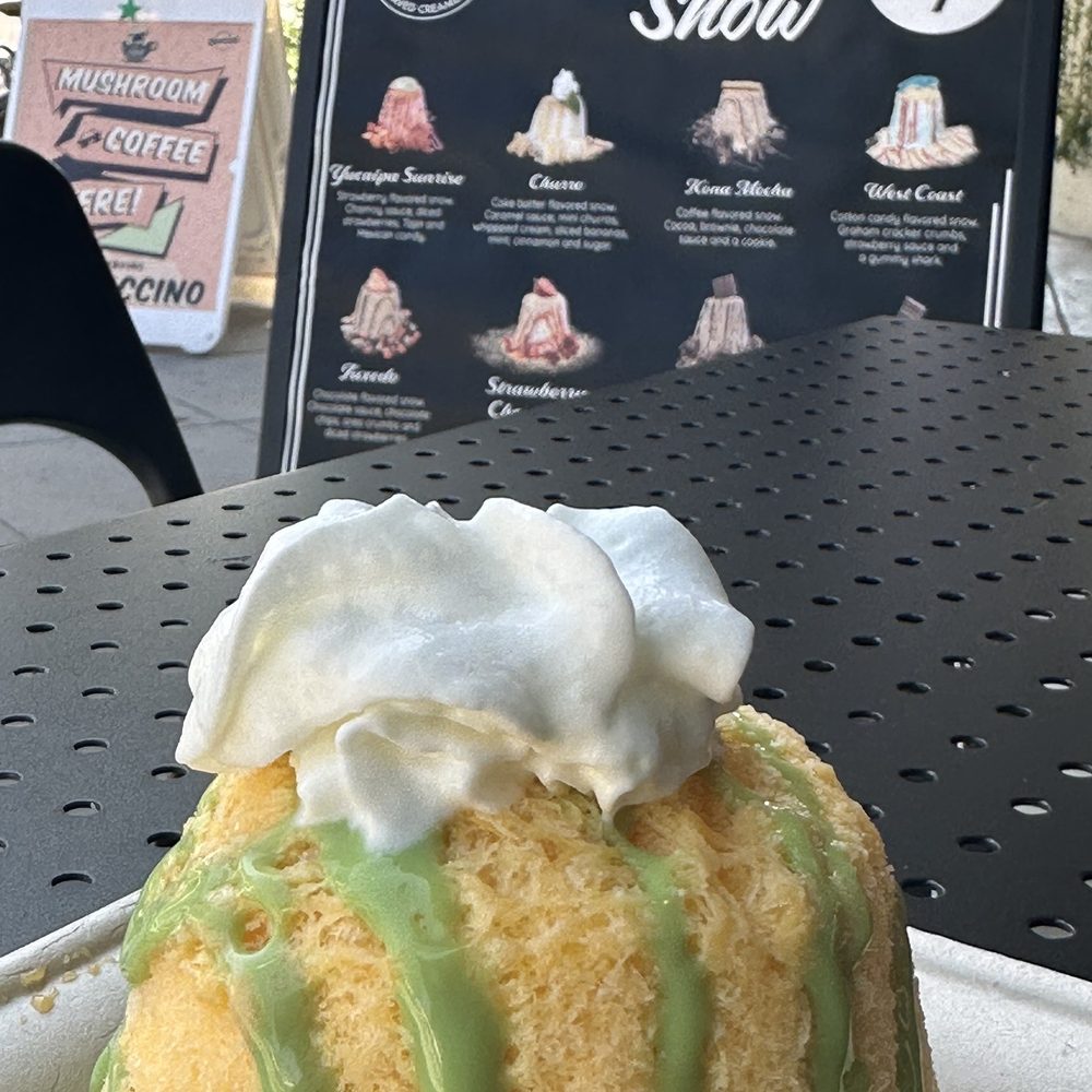 Element Shaved Creamery - Jack O' Lantern shaved ice. - Desserts Near Me - Yucaipa, California