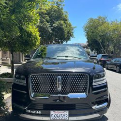 Blue bird limo