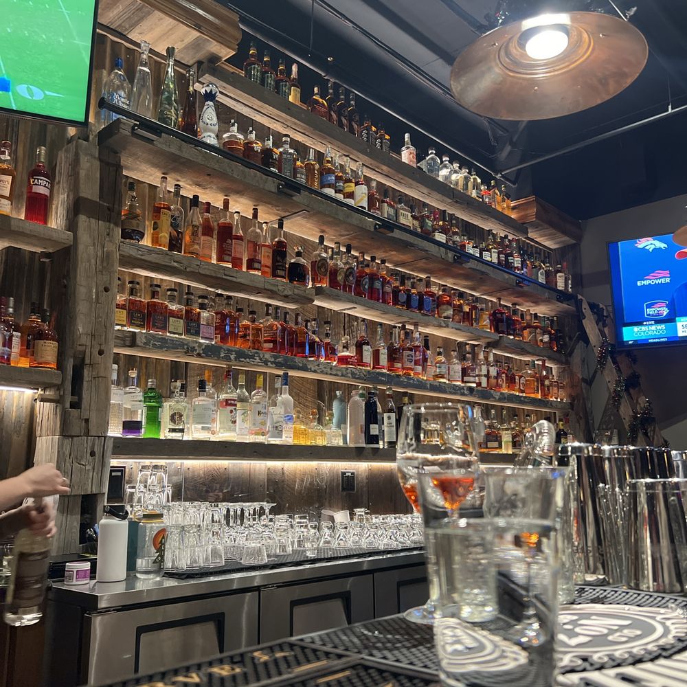 a bar filled with liquor a bar filled with liquor