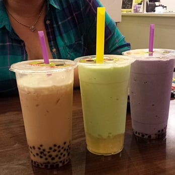 Bomboba - Winter melon milk tea with mini boba, honeydew slush with lychee jelly, and a taro milk tea with mini boba. - Coffee & Tea Near Me - Tolleson, Arizona Bomboba - Winter melon milk tea with mini boba, honeydew slush with lychee jelly, and a taro milk tea with mini boba. - Coffee & Tea Near Me - Tolleson, Arizona