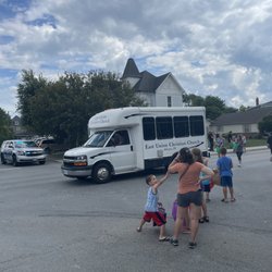 Tipton County Pork Festival - Church van for a parade float