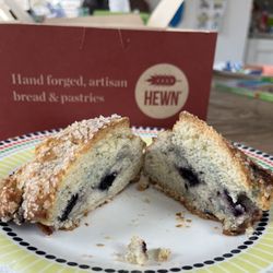 Interior blueberry scone