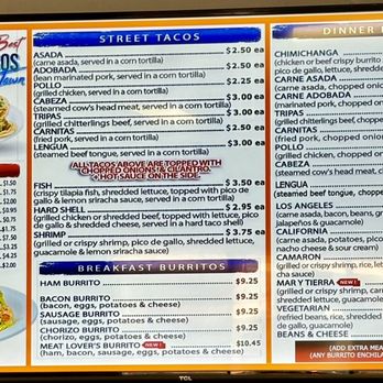 Taqueria Los Angeles - Menu - Mexican Near Me - Peoria, Arizona Taqueria Los Angeles - Menu - Mexican Near Me - Peoria, Arizona