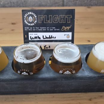 Goldwater Brewing - Tasting flight - Breweries Near Me - Scottsdale, Arizona Goldwater Brewing - Tasting flight - Breweries Near Me - Scottsdale, Arizona