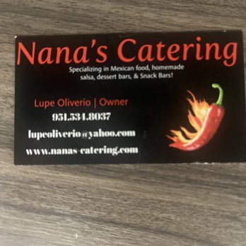 Nanas Catering - Business card - Caterers Near Me