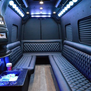 The Grand Chauffeur - Sprinter Limo Interior - Up to 13 passengers - Town Car Service Near Me - Orlando, Florida The Grand Chauffeur - Sprinter Limo Interior - Up to 13 passengers - Town Car Service Near Me - Orlando, Florida