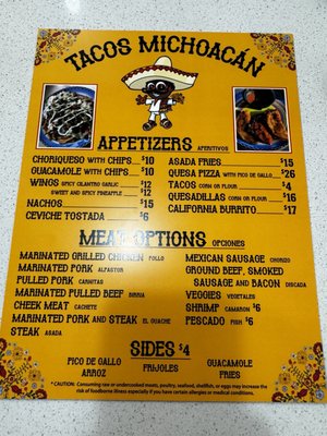 Menu photo 5 Tacos Michoacan Pawleys Island, SC