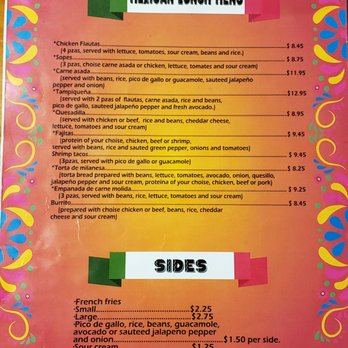 Mi Pueblito - mexican lunch menu - Mexican Near Me - Eagleswood, New Jersey