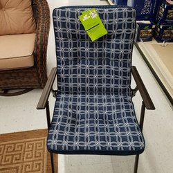 Big Lots - A nice padded fold-up chair for $24 worth the price, but my Mom would totally disagree with this color. ): oh well NO SALE..