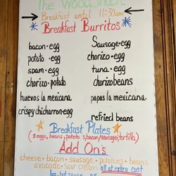 WoodShack Burritos and More - Menu