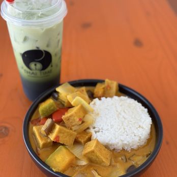 Thai Time - Sunset Curry and Green Thai Tea - Vegan Near Me - Sacramento, California