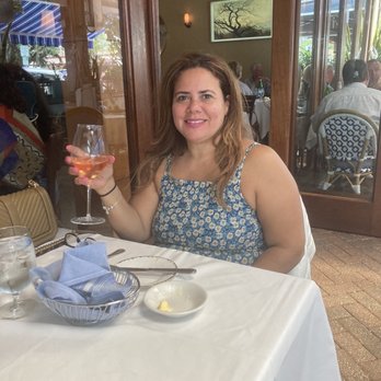 Tramonti - Me having rose wine at Tralmonti's. - Italian Near Me - Delray Beach, Florida