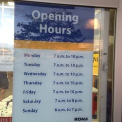 Rona Home & Garden - Open til 10pm on weekdays