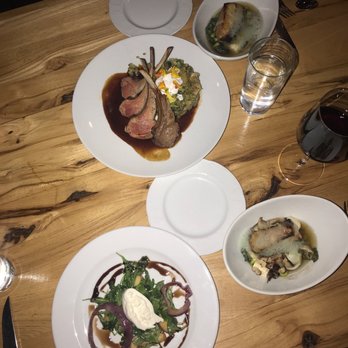 Wolf's Ridge Brewing - Toothfish and Rack of Lamb. Arugula side salad - Breweries Near Me - Columbus, Ohio Wolf's Ridge Brewing - Toothfish and Rack of Lamb. Arugula side salad - Breweries Near Me - Columbus, Ohio