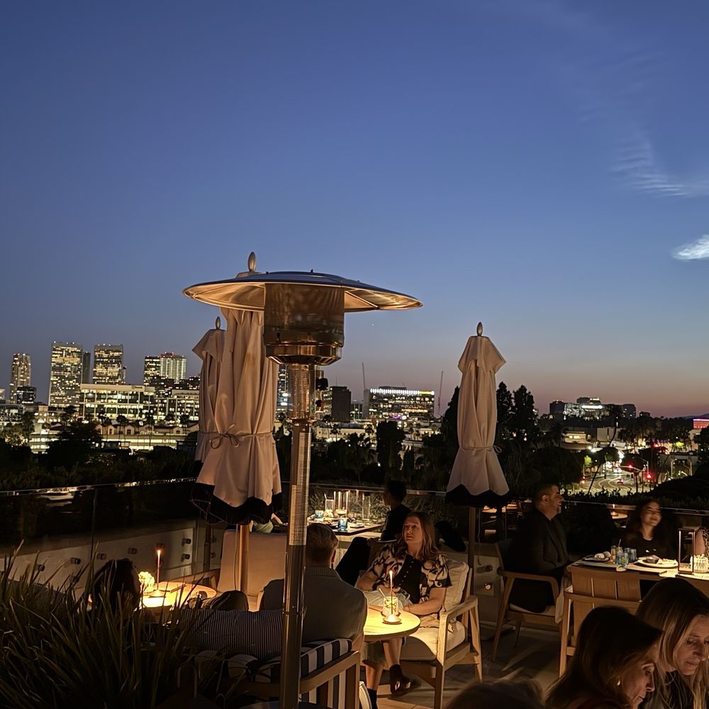 Pova rooftop restaurant at the L'ermitage Beverly Hills.