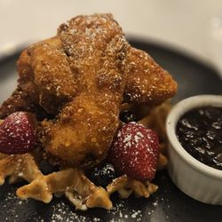The Bloom Lounge - Crispy Chicken and Bacon Waffles