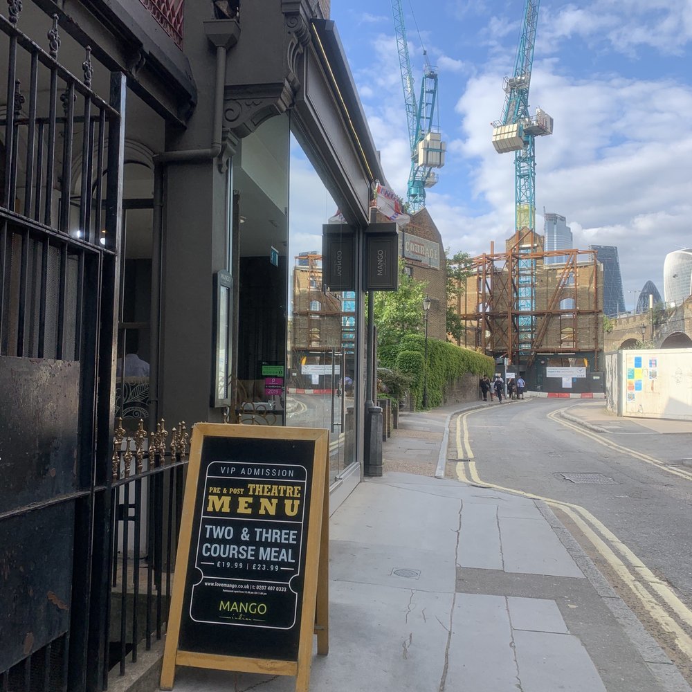 Mango Indian - I was a bit taken back by the glass door as the entrance was just before it. - Indian Near Me - London, XGL