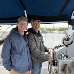 Seattle Charters - Capt Trevor with guest Kirk