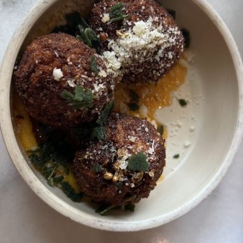 Nana's Westerly - Arancini with squash purée - Bakeries Near Me - Westerly, Rhode Island
