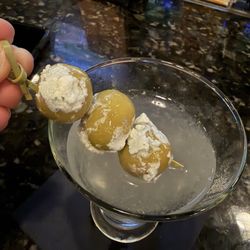 John's Place - Hand stuffed blue cheese olives