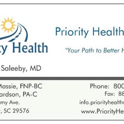 Priority Health Of South Carolina - Saleeby, Richardson and Massie