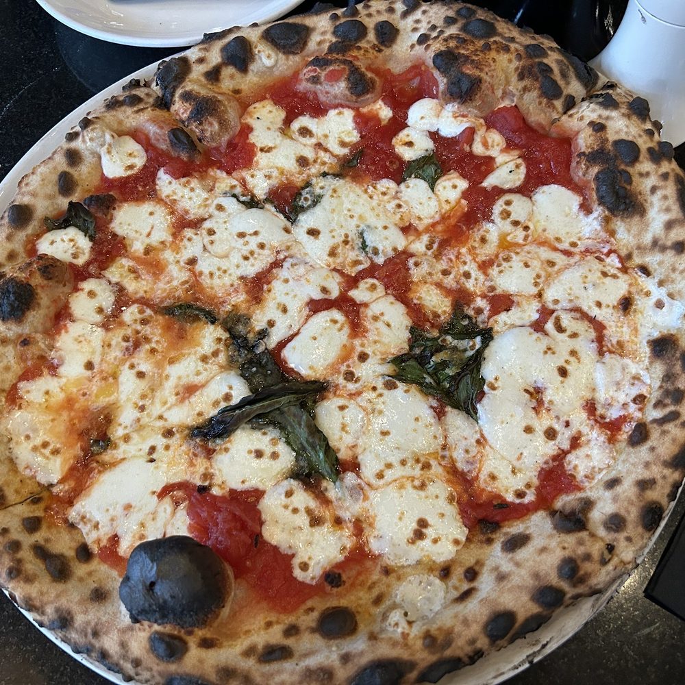 Posto - Margherita Pizza - good fresh crust and cheese but the crust is too floppy for me - Italian Near Me - Somerville, Massachusetts Posto - Margherita Pizza - good fresh crust and cheese but the crust is too floppy for me - Italian Near Me - Somerville, Massachusetts