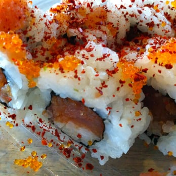 VMware Cafeteria - Spicy Tuna Roll, up close and personal. - Vegetarian Near Me - Palo Alto, California VMware Cafeteria - Spicy Tuna Roll, up close and personal. - Vegetarian Near Me - Palo Alto, California