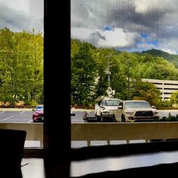 Cherokee Grand Hotel - View from ground floor room.