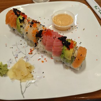 On A Roll Sushi - RAINBOW roll...so good, but a bit pricy and left me hungry. - Sushi Bars Near Me - Tampa, Florida On A Roll Sushi - RAINBOW roll...so good, but a bit pricy and left me hungry. - Sushi Bars Near Me - Tampa, Florida