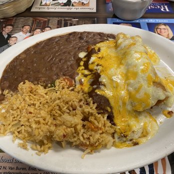 La Fiesta Mexican Caf - Enchilada dinner (from lunch menu) - Mexican Near Me - Enid, Oklahoma
