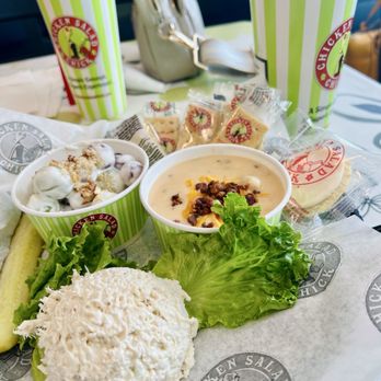 Chicken Salad Chick - 1 scoop with 2 sides and a drink - Sandwiches Near Me - Houston, Texas