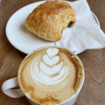Nelson the Seagull - Cappuccino and chocolate croissant. Pretty good - Coffee & Tea Near Me - Vancouver, British Columbia Nelson the Seagull - Cappuccino and chocolate croissant. Pretty good - Coffee & Tea Near Me - Vancouver, British Columbia