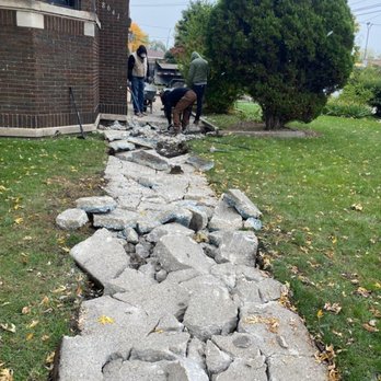 Eagle Roofing & Masonry - Eduardo and his team broke this up by hand! - Roofing Near Me