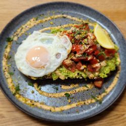 Blue Sky Cafe - Avo Smash with added egg £10.50 plus egg