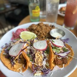 Mixed taco plate. Mixed taco plate.