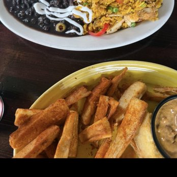 Cha Cha Cha - Arroz Con Pollo and yucca fries - Caribbean Near Me - San Francisco, California Cha Cha Cha - Arroz Con Pollo and yucca fries - Caribbean Near Me - San Francisco, California