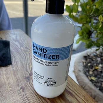 Decker Kitchen - Not too appetizing hand sanitizer on tables - not a good look. Recommend they remove those. - New American Near Me - Agoura Hills, California