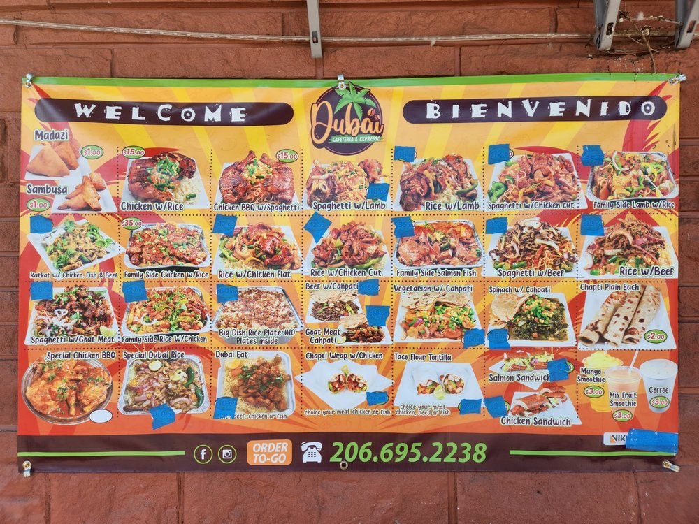 DUBAI CAFETERIA & EXPRESSO 14857 Tukwila International Blvd, Tukwila