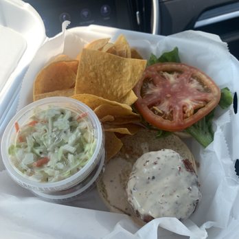 Anchor Grill - Crab Cake Sandwich, pico and Island Slaw - Food Trucks Near Me - Kitty Hawk NC, North Carolina Anchor Grill - Crab Cake Sandwich, pico and Island Slaw - Food Trucks Near Me - Kitty Hawk NC, North Carolina