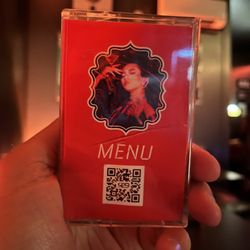 929 - The menu is in a dope cassette case