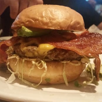 Zinburger - Kobe beef burger with avocado, bacon and American cheese - Burgers Near Me - Gilbert, Arizona