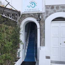 Da Adolina - Stairs to the magical world of food, a view and an excellent breezy, shady patio.
