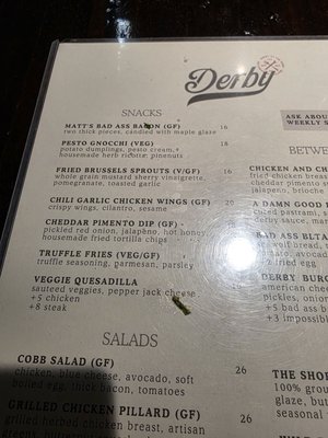 Menu photo 1 Derby Seattle, WA